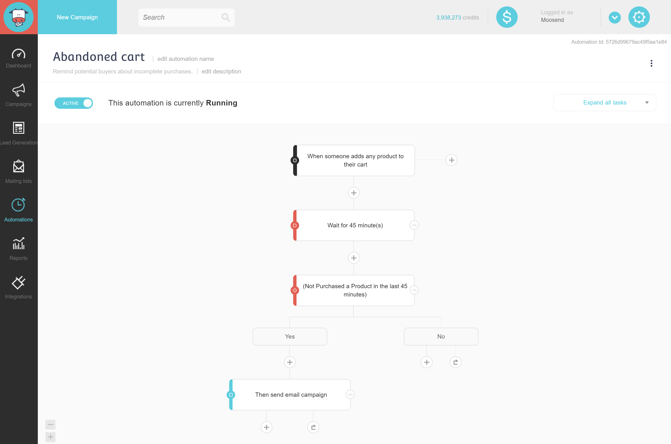 Moosend Automations