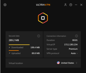 UltraVPN Dashboard
