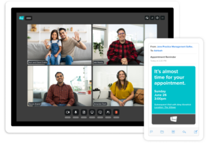 Clinic staff managing appointments efficiently using Jane